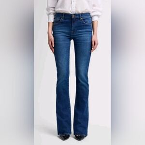 7 For All Mankind Slim Illusions Dark Denim Bootcut Jeans Sz 25, Color Broadway